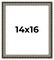 14x16 Museum-Quality Picture Frame with UV-Resistant Acrylic & Acid-Free Backing, Available in 4 Finishes - Gold, Silver, Bronze, and Black